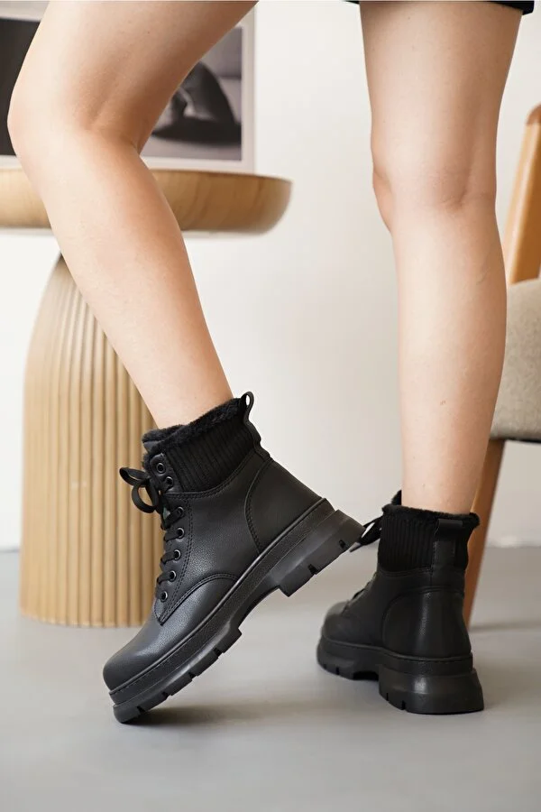 Daxtors Soğuk Geçirmez Kışlık Kadın Bot & Bootie Daxtors Soğuk Geçirmez Kışlık Kadın Bot & Bootie