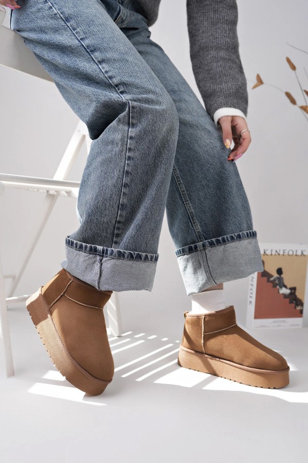 Daxtors Soğuk Geçirmez Kışlık Kadın Bot & Bootie